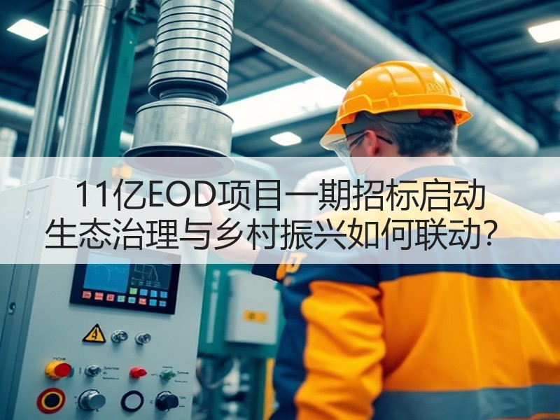 11亿EOD项目一期招标启动 生态治理与乡村振兴如何联动? 11亿EOD项目一期招标启动 生态治理与乡村振兴如何联动?