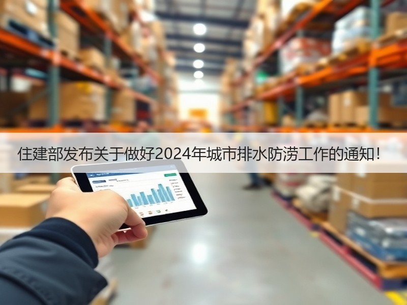 住建部发布关于做好2024年城市排水防涝工作的通知！