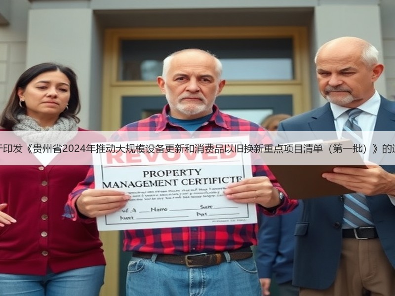 关于印发《贵州省2024年推动大规模设备更新和消费品以旧换新重点项目清单（第一批）》的通知
