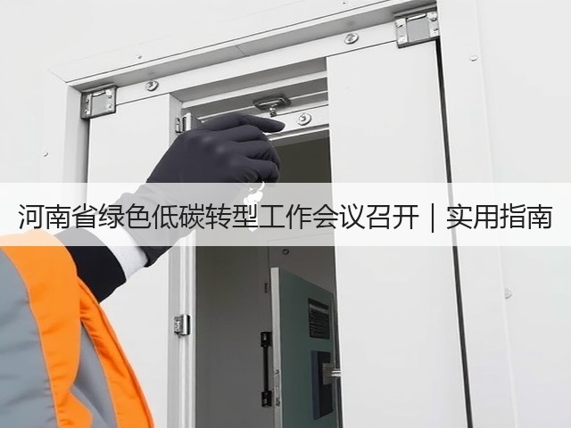 河南省绿色低碳转型工作会议召开|实用指南(图1) 河南省绿色低碳转型工作会议召开|实用指南(图1)
