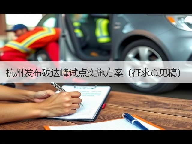 杭州发布碳达峰试点实施方案(征求意见稿)(图3) 杭州发布碳达峰试点实施方案(征求意见稿)(图3)