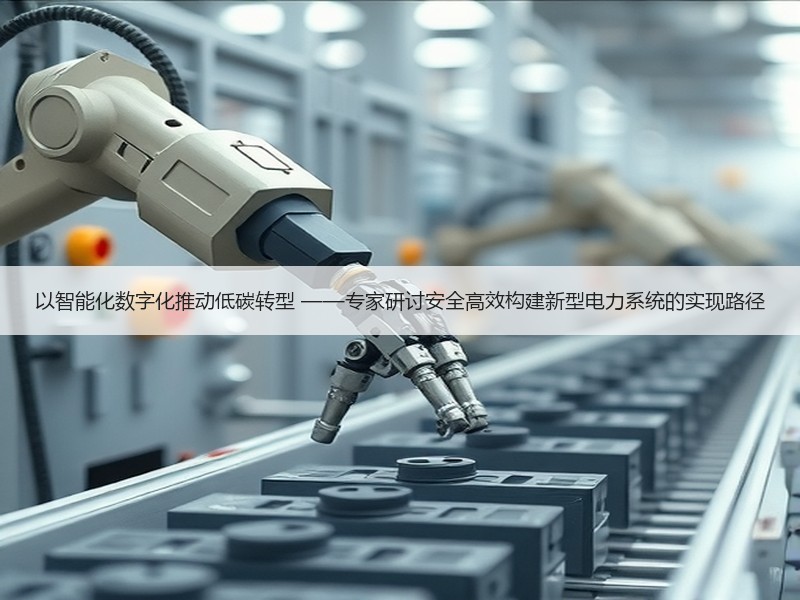 以智能化数字化推动低碳转型 ——专家研讨安全高效构建新型电力系统的实现路径