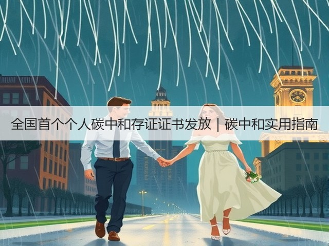 全国首个个人碳中和存证证书发放｜碳中和实用指南(图3)