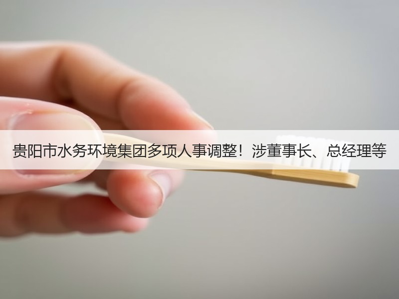 贵阳市水务环境集团多项人事调整！涉董事长、总经理等