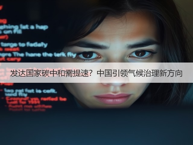 发达国家碳中和需提速？中国引领气候治理新方向(图2)