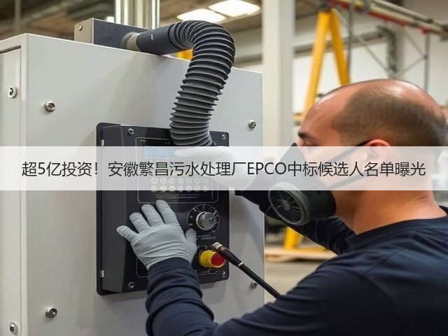 超5亿投资!安徽繁昌污水处理厂EPCO中标候选人名单曝光(图1) 超5亿投资!安徽繁昌污水处理厂EPCO中标候选人名单曝光(图1)