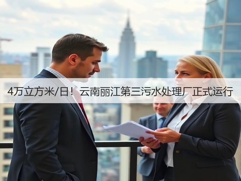 4万立方米/日！云南丽江第三污水处理厂正式运行