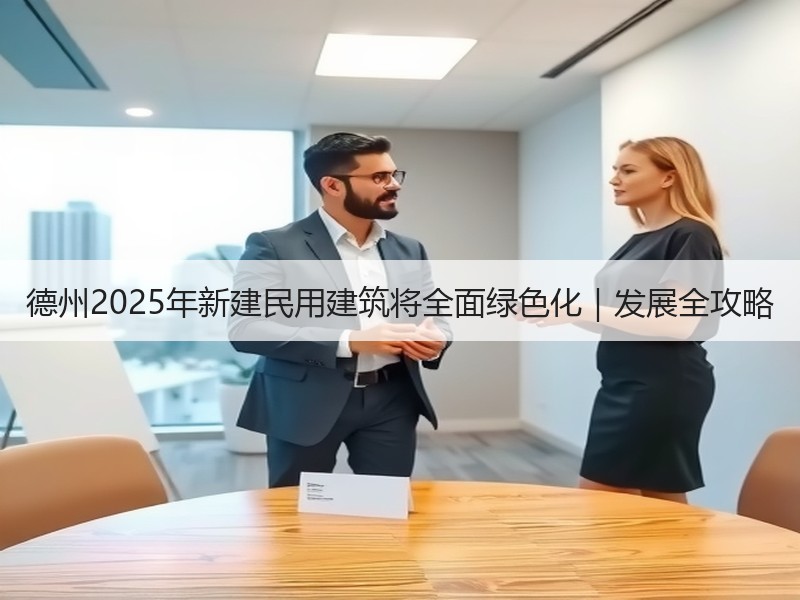 德州2025年新建民用建筑将全面绿色化|发展全攻略 德州2025年新建民用建筑将全面绿色化|发展全攻略