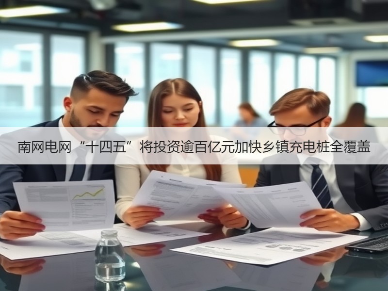 南网电网“十四五”将投资逾百亿元加快乡镇充电桩全覆盖