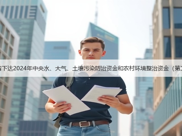 浙江省下达2024年中央水、大气、土壤污染防治资金和农村环境整治资金(第二批)(图1) 浙江省下达2024年中央水、大气、土壤污染防治资金和农村环境整治资金(第二批)(图1)