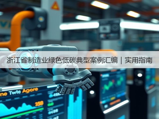 浙江省制造业绿色低碳典型案例汇编|实用指南(图1) 浙江省制造业绿色低碳典型案例汇编|实用指南(图1)