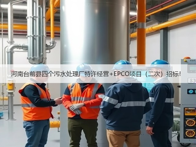 河南台前县四个污水处理厂特许经营+EPCO项目（二次）招标！(图1)