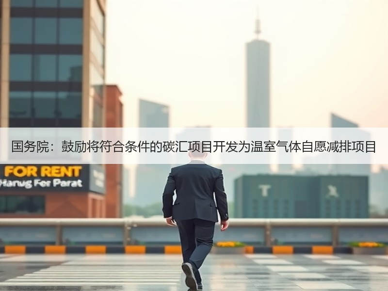 国务院：鼓励将符合条件的碳汇项目开发为温室气体自愿减排项目