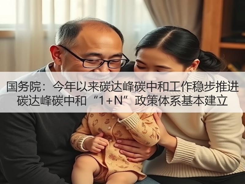国务院：今年以来碳达峰碳中和工作稳步推进 碳达峰碳中和“1+N”政策体系基本建立