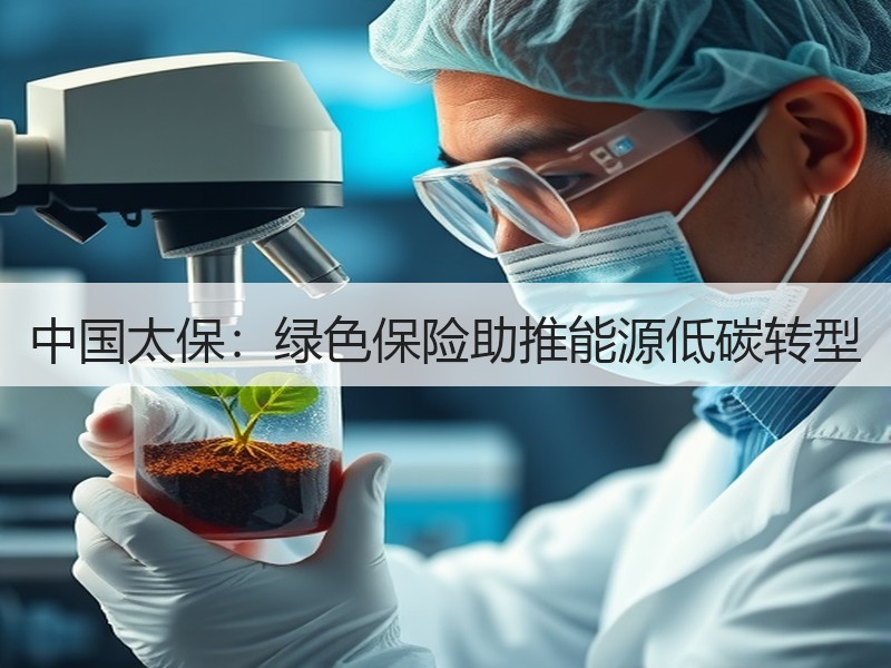 中国太保：绿色保险助推能源低碳转型