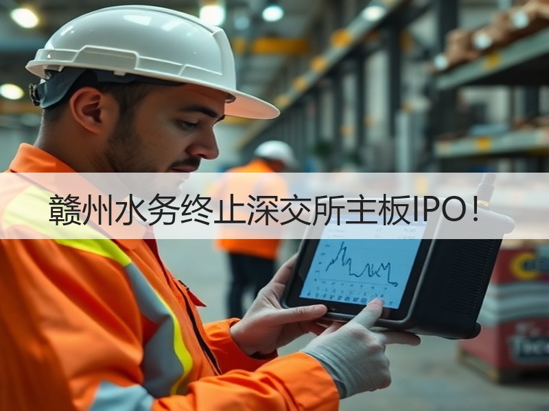 赣州水务终止深交所主板IPO！