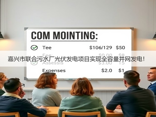 嘉兴市联合污水厂光伏发电项目实现全容量并网发电！(图2)