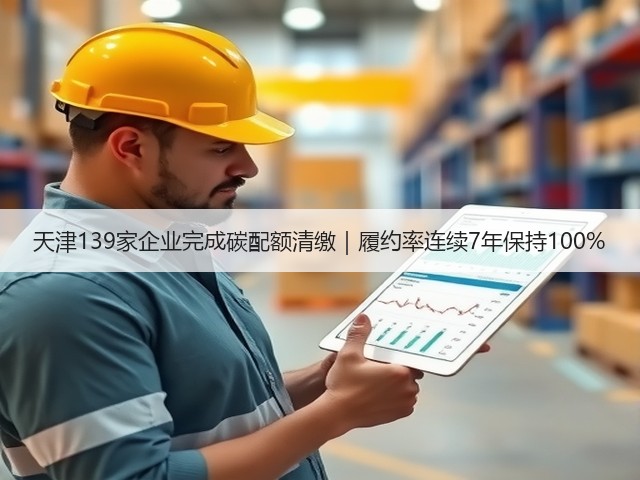 天津139家企业完成碳配额清缴|履约率连续7年保持100%(图1) 天津139家企业完成碳配额清缴|履约率连续7年保持100%(图1)