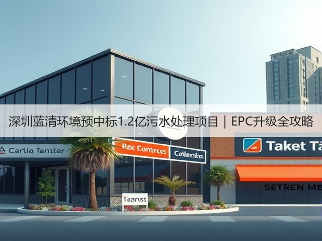 深圳蓝清环境预中标1.2亿污水处理项目|EPC升级全攻略(图2) 深圳蓝清环境预中标1.2亿污水处理项目|EPC升级全攻略(图2)