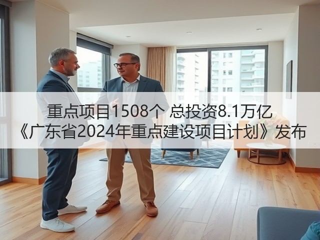 重点项目1508个 总投资8.1万亿 《广东省2024年重点建设项目计划》发布(图1) 重点项目1508个 总投资8.1万亿 《广东省2024年重点建设项目计划》发布(图1)