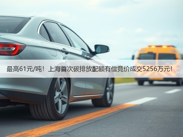 最高61元/吨！上海首次碳排放配额有偿竞价成交5256万元！(图3)
