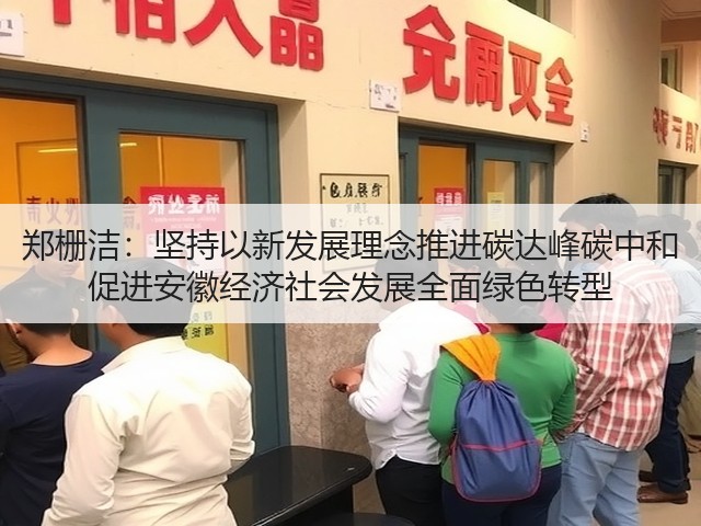 郑栅洁:坚持以新发展理念推进碳达峰碳中和 促进安徽经济社会发展全面绿色转型(图2) 郑栅洁:坚持以新发展理念推进碳达峰碳中和 促进安徽经济社会发展全面绿色转型(图2)