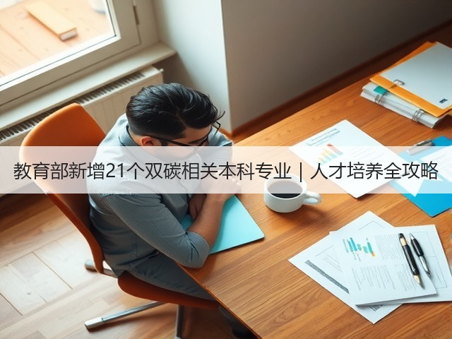 教育部新增21个双碳相关本科专业|人才培养全攻略(图3) 教育部新增21个双碳相关本科专业|人才培养全攻略(图3)