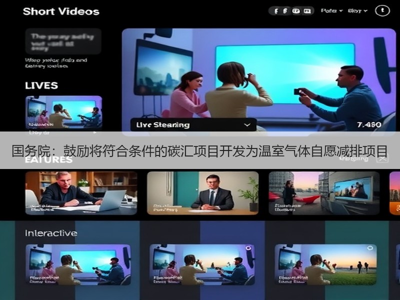 国务院：鼓励将符合条件的碳汇项目开发为温室气体自愿减排项目