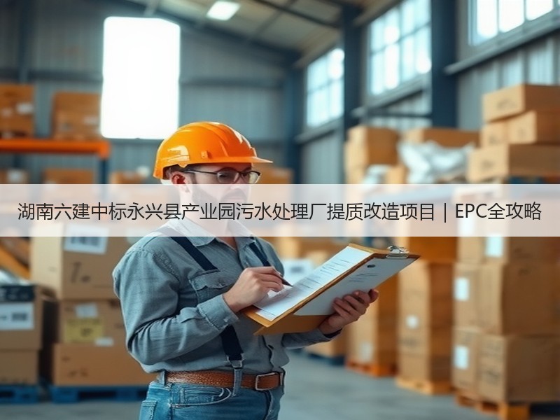 湖南六建中标永兴县产业园污水处理厂提质改造项目|EPC全攻略 湖南六建中标永兴县产业园污水处理厂提质改造项目|EPC全攻略