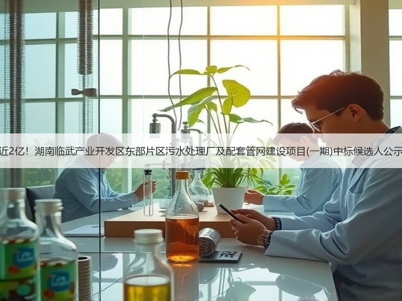 近2亿！湖南临武产业开发区东部片区污水处理厂及配套管网建设项目(一期)中标候选人公示