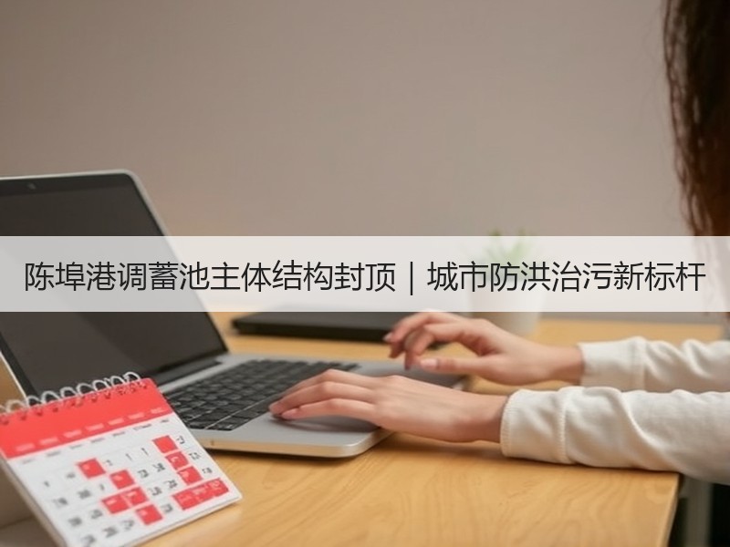 陈埠港调蓄池主体结构封顶|城市防洪治污新标杆 陈埠港调蓄池主体结构封顶|城市防洪治污新标杆