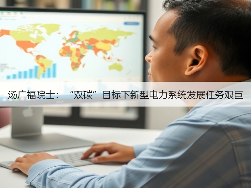 汤广福院士：“双碳”目标下新型电力系统发展任务艰巨