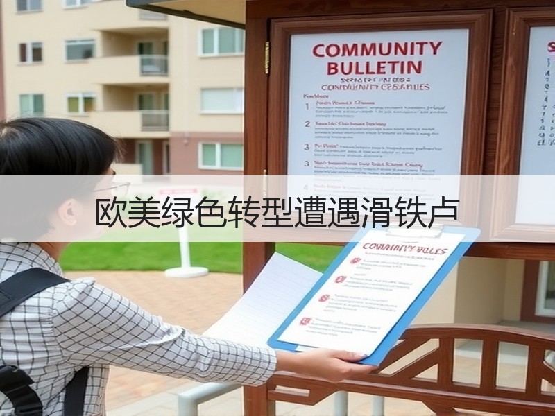 欧美绿色转型遭遇滑铁卢