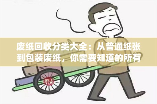 废纸回收分类大全：从普通纸张到包装废纸，你需要知道的所有分类方法。